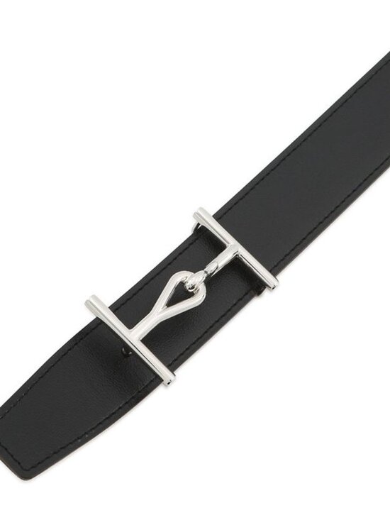 Hermes Belt Jumbo Black Gold Silver Box Calf Togo 80 main image 8